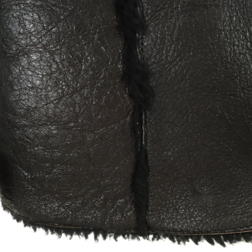 PALMUS Cuir de mouton Manteau en mouton F noir Femme Occasion