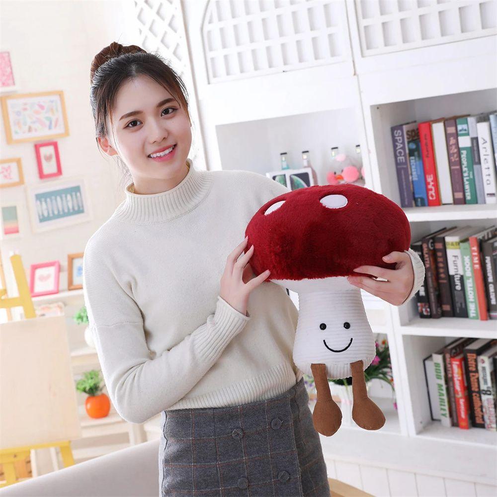 Child Baby Collection Mushroom Plush Toys Vegetables Mushroom Soft Plush Doll Mushroom Stuffed Toy