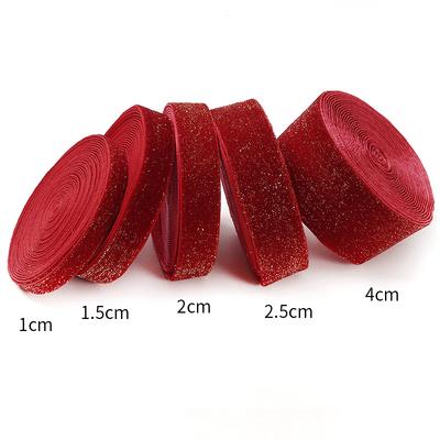 5m/Roll Red Ribbon Christmas Decoration Xmas Tree Ornaments For Wedding Home Decor New Year 2025 DIY Craft Gifts Box Accessories