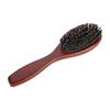 Natürliche Wildschweinborsten Bürste Kamm Antistatisch Oval Friseur Haarstyling Kamm Holz Damen Haarbürste