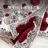 Elegant temperament silk wool scarf women's 2025 autumn and winter warm new silk wool silk scarf high quality silk wool square scarf