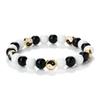 Yin-Yang Tai Chi Frosted Turquoise Beaded Bracelet