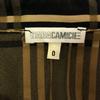 NARACAMICIE check Long sleeve Frill shirt Black x beige Women Used