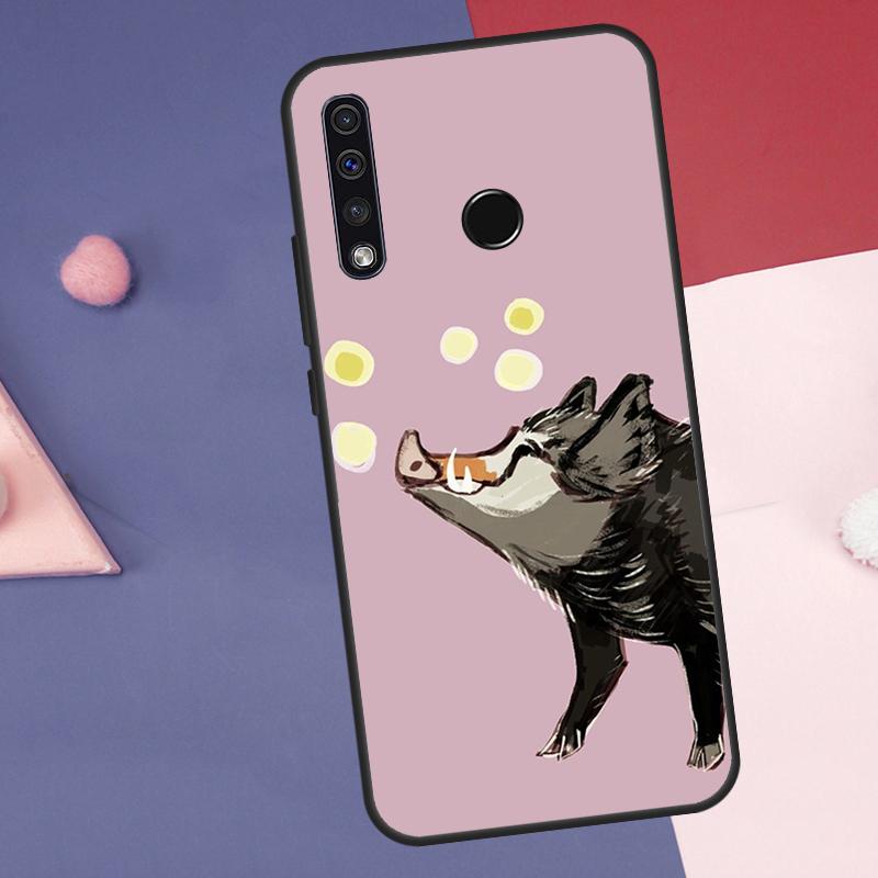 Kawaii Pig Case For Huawei Nova Y60 Y90 Y70 Y61 Y91 Y72 Y73 12s 12i 11i 8i 9 10 SE P30 P40 Lite P60 Pro