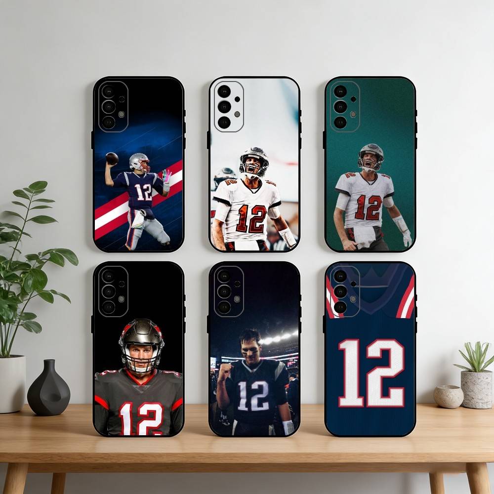 American Football Tom Brady Phone Case For Samsung S25,S24,S21,S22,S23,S30,Ultra,S20,Plus,Fe,Note,10,9,5G Black Cover