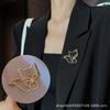 Fox Brooch Hollow Cartoon Brooch Women's Summer Coat Pin Japanese Fashion Brooch Jewelry Exquisite Pin