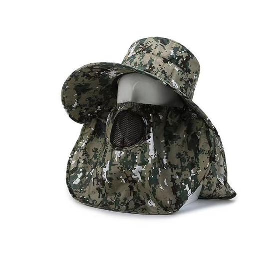 Sonnenhut Vollgesichts-Sonnenschutz Breite Krempe Anti-UV-Sonnenbrandschutz Sonnenschutz Sommer Outdoor Wandern Angeln Teepflückhut Mann Versorgung