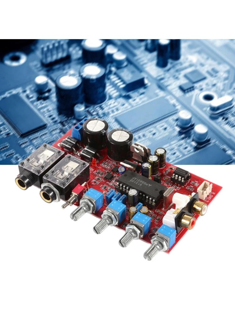 NE5532 Preamplifier Tone Board HiFiStereoAmplifier Volumes  Control 4Channels Amplifiers  Treble Bass Volumes
