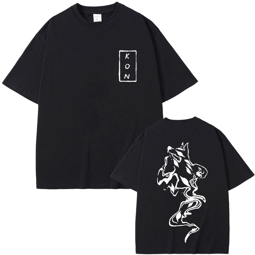Anime Chainsaw Man T Shirts Hayakawa Aki Fox Devil Kon Graphic Short Sleeve Mens Womens Manga Fashion Oversized Tshirt Tops