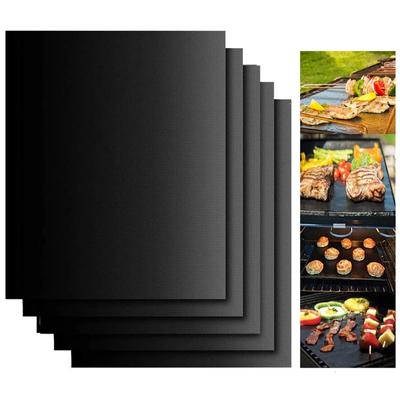 5 Stück Grillmatten Antihaft-Grillmatten Grillunterlagen Wiederverwendbare Grillbackmatten Hitzebeständige Grillzubehör Küchenhelfer