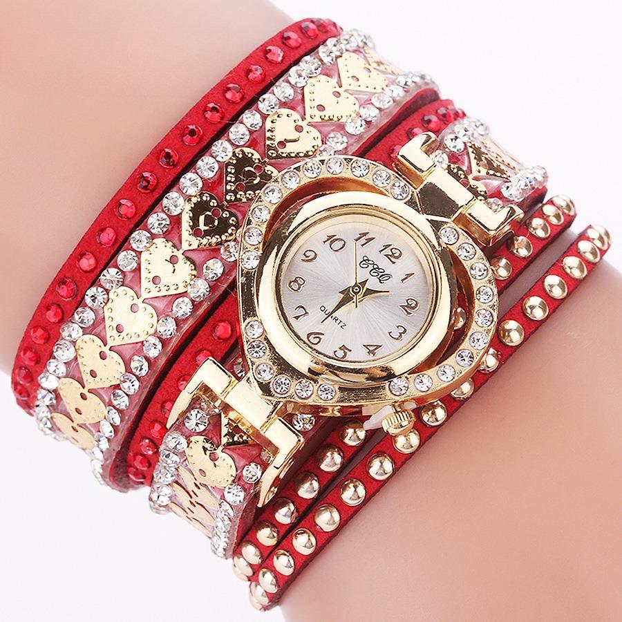 Women Fashion Long Strap Watch Ladies Casual Rhinestone Dress Watch Female Bracelet Wristwatch Relogio Feminino Clock