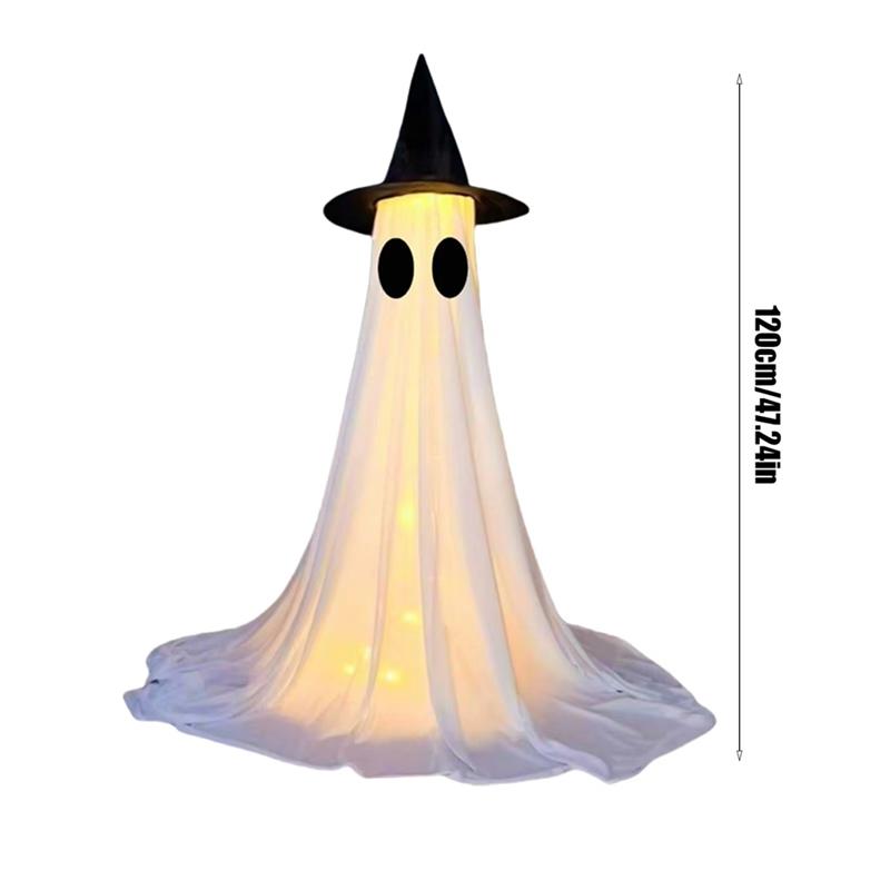 M-Modern-Outdoor Halloween Yard Decoration Ghost Light Up Decor Ornament Glow For Lawn Porch Indoor Pathway Holiday