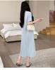 2026 Summer Style Ice Silk Slimming Maternity Two-Piece Dress