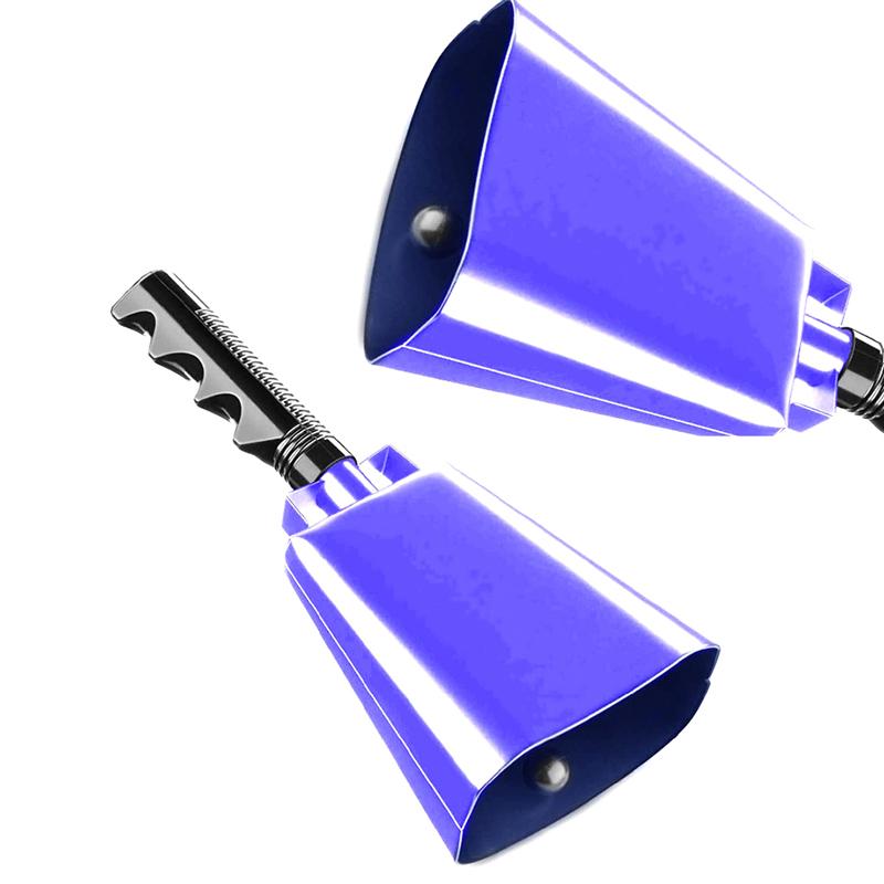 Cowbell With Handle Noise Makers Sports Events Cheering Iron Cow Bells Percussion Musical Instrument For Football Games Party