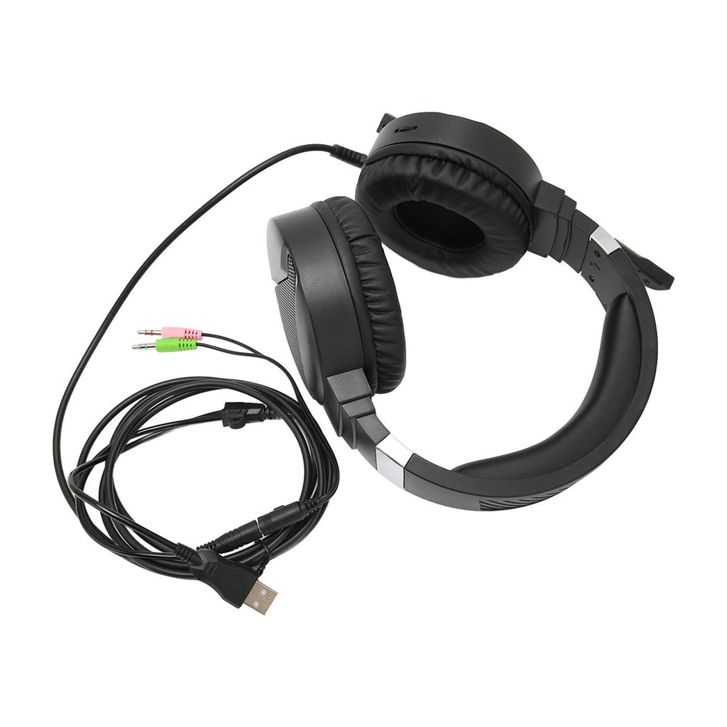 F16 Gaming Headset Noise Cancelling Mic 7.1 Spatial Surround Sound RGB Lighting Gaming Headphones for PC