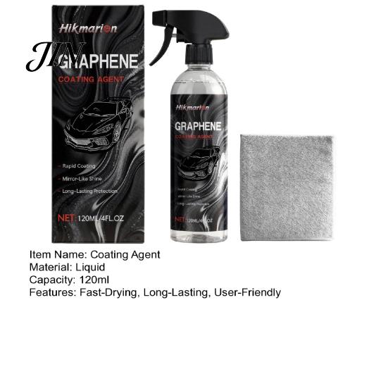 Car Paint Protection Graphene Ceramic Coating Agent, 120ml Sealant for Mirror Maintenance Spray Shine, Quick Dry UV & Acid Rain Agent
