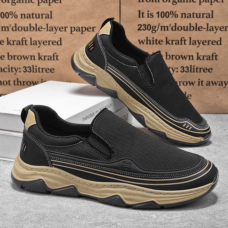 Fashion Outdoor Canvas Shoes for Men Fashion Style Men's Casual Shoes Comfortable Slip on Flats New Non-Slip Male Driving Shoes Trainers