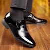 High Quality Leather Men Casual Shoes Breathable Formal Mens Dress Shoes Italian Luxury  Slip-on Non-slip Men Driving Shoes