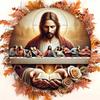 Vintage Round Iron Wall Art Jesus Apostles Religious Decor Church Home Living Room