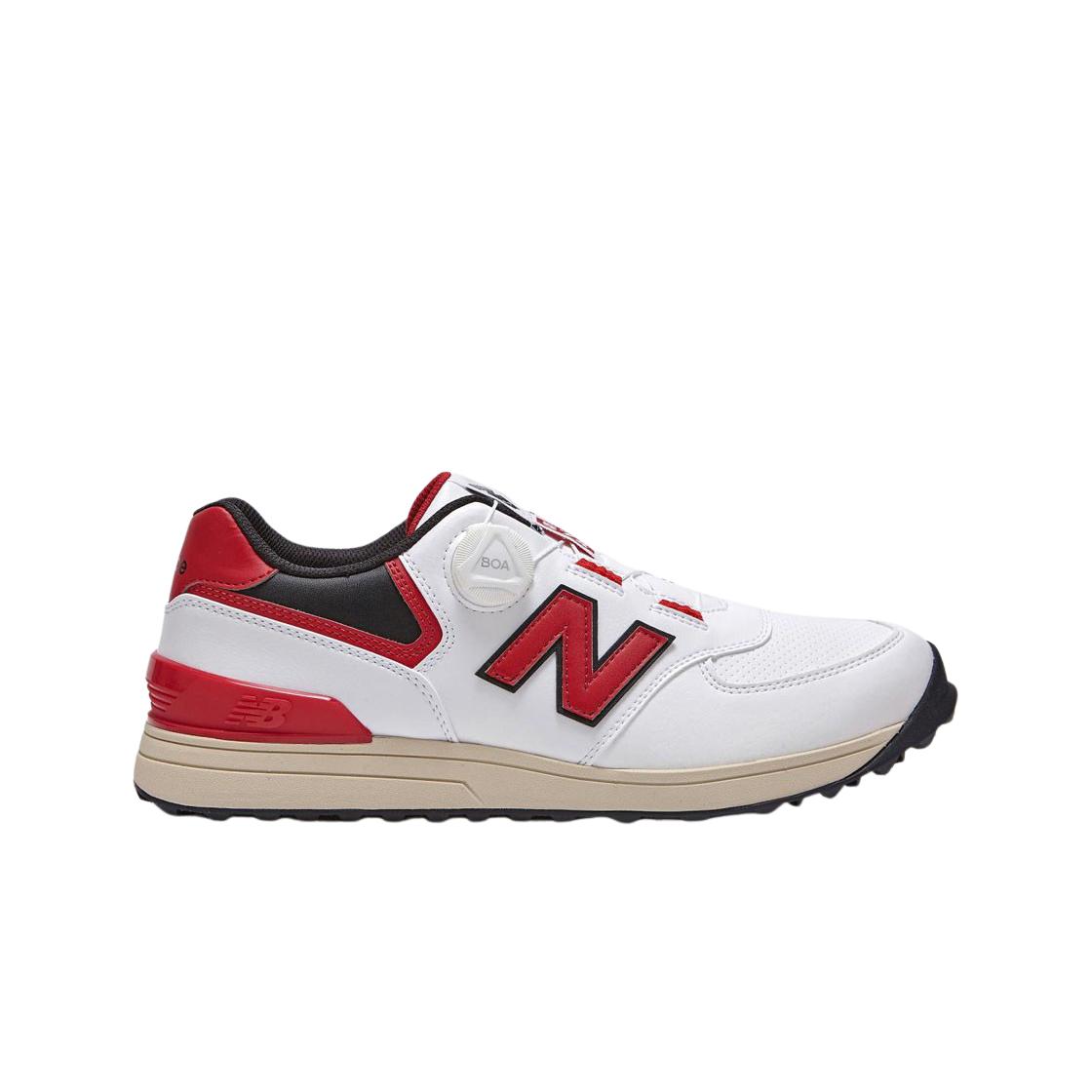 

New Balance Golf 574 Бело-красные мужские кроссовки UGBS574D
