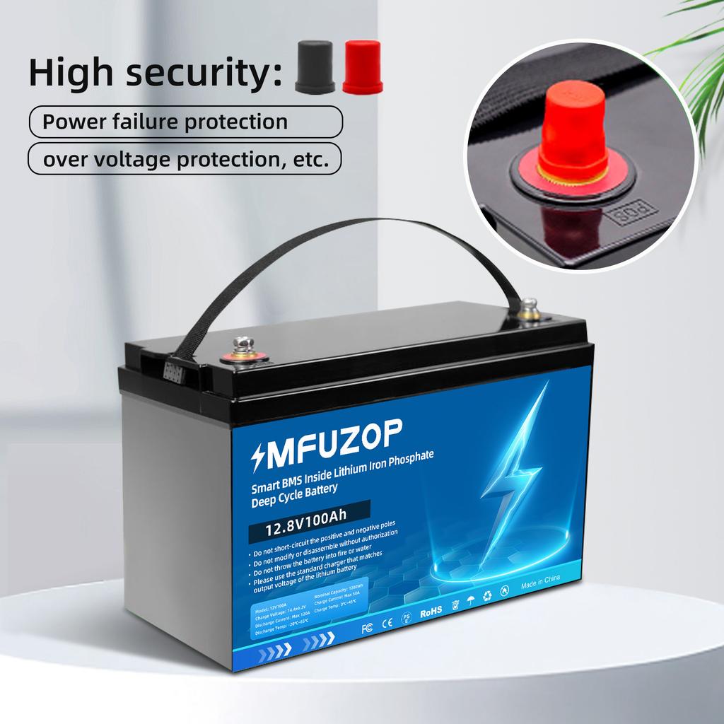 US EU Lager 6000 Zyklen Batterie 12V 24V 100Ah 200Ah Lifepo4 Lithium Batterie Solarenergie mit Smart BMS für Energiespeicherung
