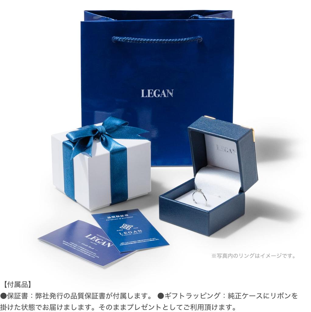 LEGAN Ice Blue Diamond Engagement Size Diamonds Up to Natural Diamond Engagement Wedding Made in Japan 4-Stone Ring, 11, Platinum, 0.1ct Ring, Ring,