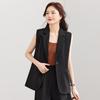 TERRE BLEUE Women's Elegant Sleeveless Blazer Vest
