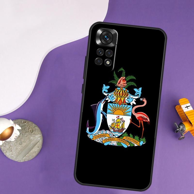 Bahamas Flagge Hülle Für Xiaomi Redmi Note 13 14 Pro 12 9 10 11 Pro 10S 11S 12S Redmi 14C 13C 10C 12C Abdeckung