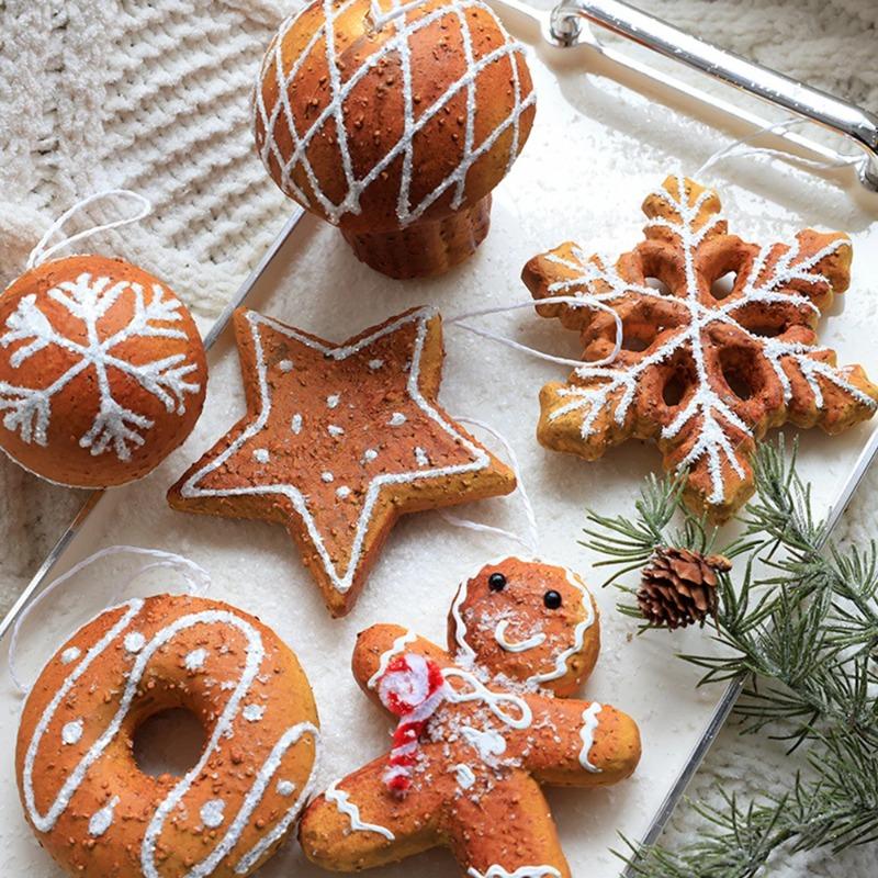 Christmas DIY Tree Decoration Foam Ball Snowflake Christmas Tree Gingerbread Man Pendant Christmas Pendant Ornament