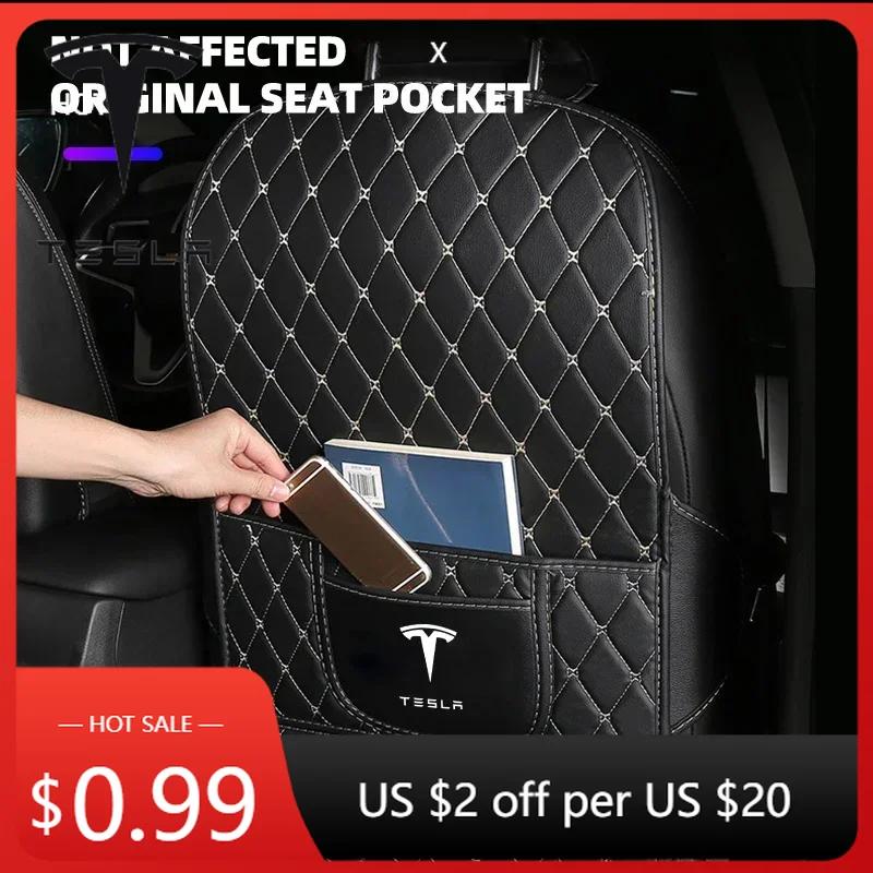 Samolepka na auto Tesla Pro Tesla Model X Model S Ochranná podložka na opěradlo autosedačky Odolná proti opotřebení Podložka proti okopání Příslušenství do interiéru auta
