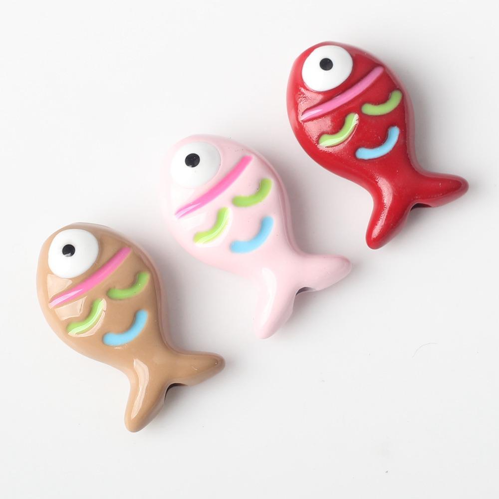 10pcs Colorful Mini Fish Beads Handmade Craft Jewelry Making Material  DIY Accessories