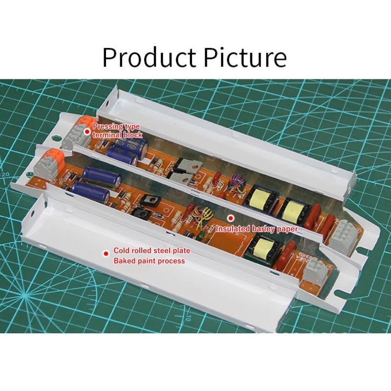 T5/T8 AC 220-240V Wide Voltage Electronic Ballast for Efficient Instantaneous Starting for Supermarket/Office/Household Lighting