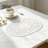 Dustproof Covers for Furniture White Lace Doily Elegant Retro Placemat Embroidered Table Decorative Weddings Mat Rectangular Round Oval Doilies