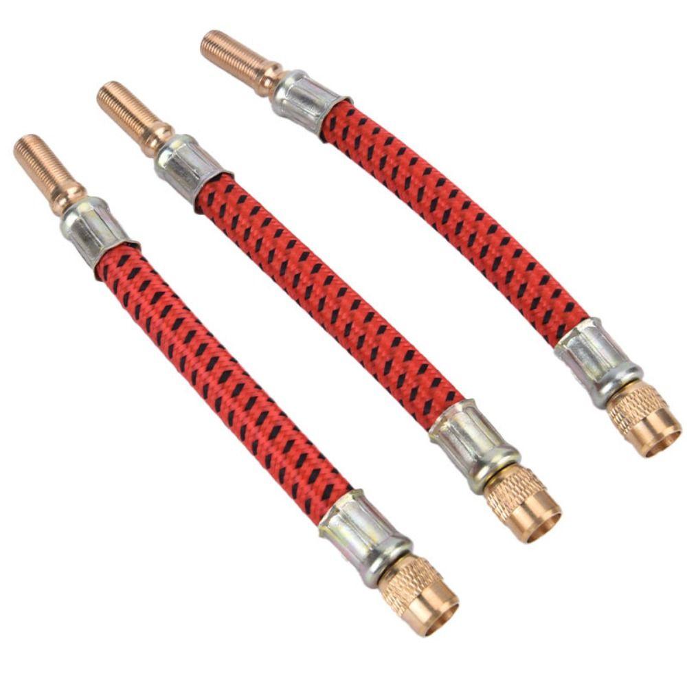 5Pcs Zinc Zinc Alloy and Rubber Extended Air Tube Tyre Valve Extension Adaptor  Scooter Accessories