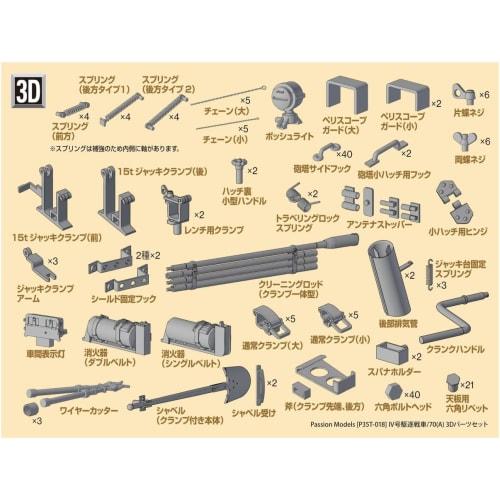 Passion Models 1/35 Jagdpanzer IV/70(A) 3D Parts Set for Plastic Models P35T-018