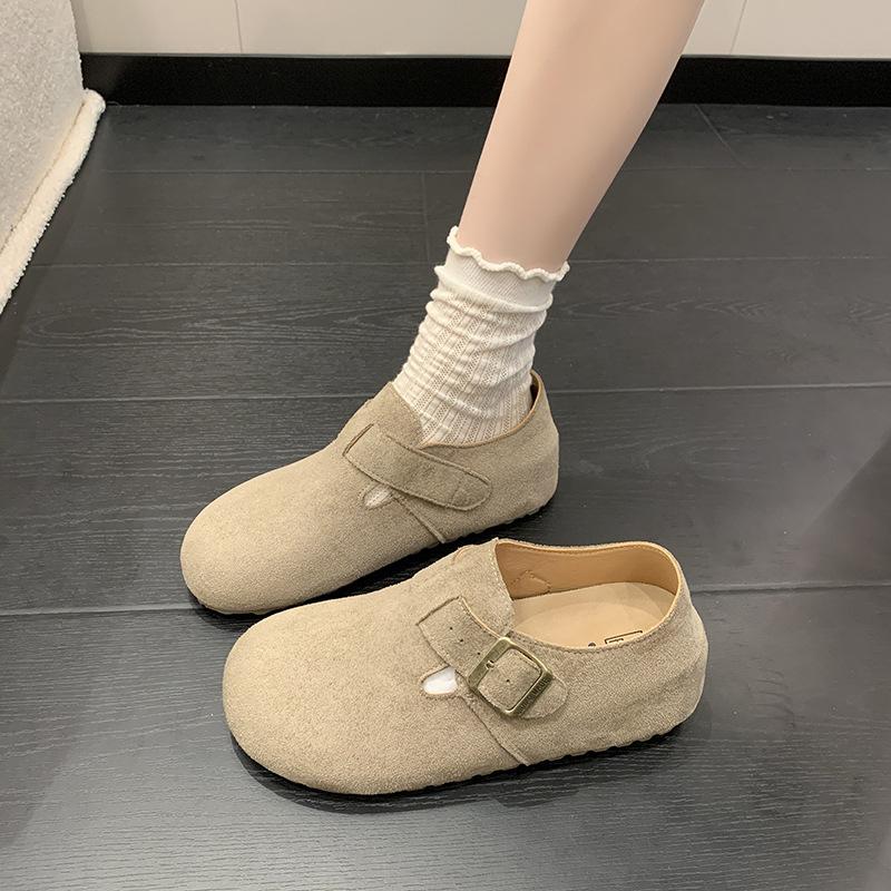 Boken shoes women s shoes 2026 autumn new casual single shoes Dou Dou Le Fu shoes women 35