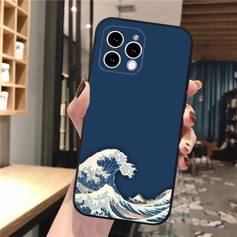 Great Blue Wave Ocean Phone Case For iPhone Samsung Galaxy Redmi Xiaomi Oppo OnePlus Note S A 7 8 9 10 11 12 13 14 20 21 22 23 53 54 Pro Max Ultra