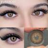 FUNSACHY Colored Contact Lenses Yearly Blue Lens for Eyes Makeup Beauty Brown Color Lenses Fashion Grey Pupils Contacts 2Pcs