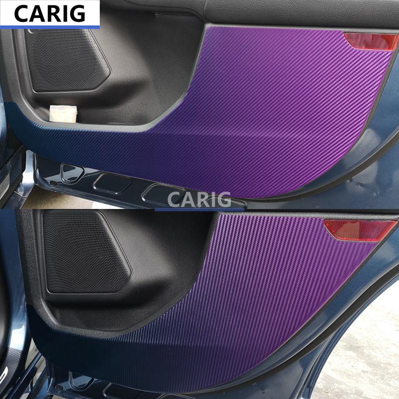For FORD KUGA/ESCAPE 20-22 Door Anti-kick Sticker Modified Carbon Fiber Interior Car Film Accessories Modification