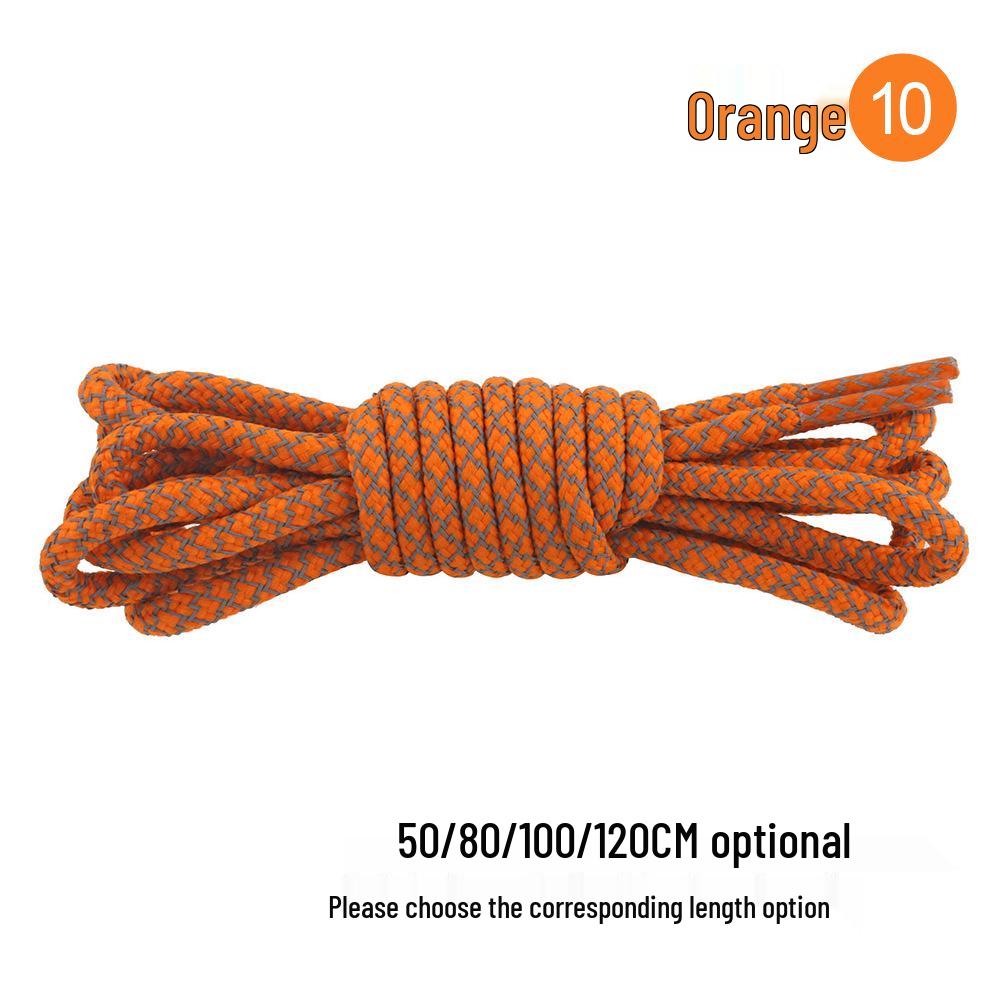 17 Reflective Round Fluorescent Shoelaces for Casual Basketball Shoes