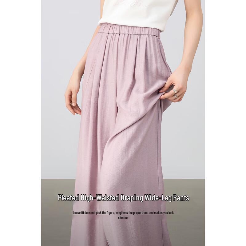 Women's Summer Loose High-Waist Wide-Leg Trousers