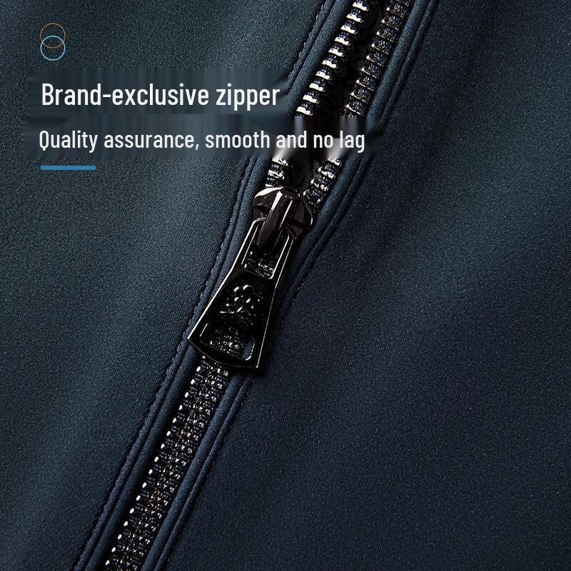 MONTAGUT Men's Business Turn-down Collar Jacket with Chinese Print Lining