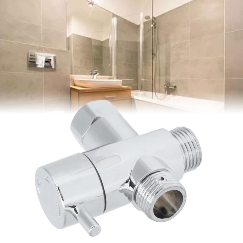 Shower Head Diverter Valve G1/2 Diverter Valve 3 Way For Hand Held Showerhead And Fixed Spray Head