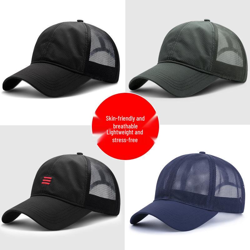 Men's and Women's Korean Style Sun Protection Mesh Baseball Cap for Cycling