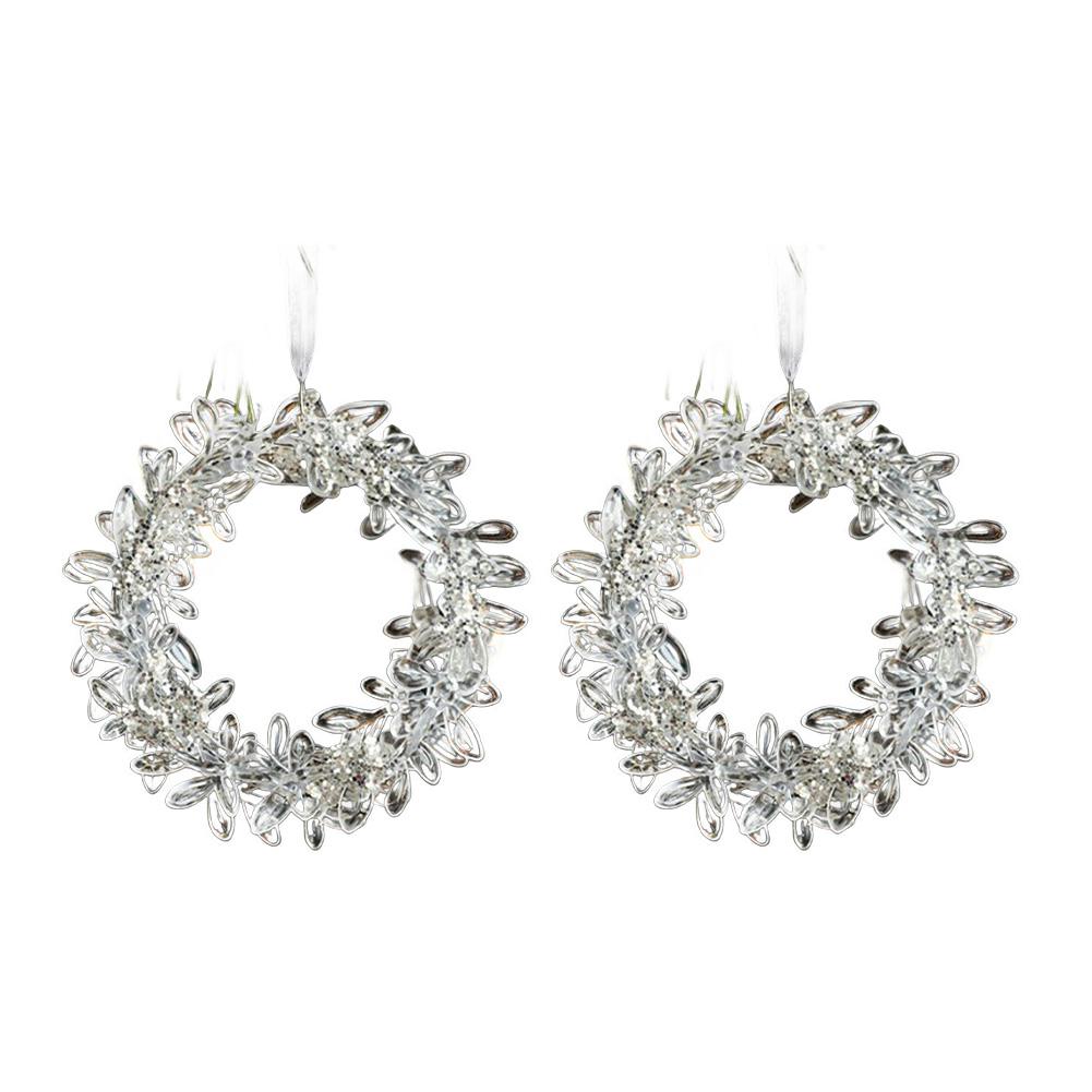 Festive Cheer Christmas Acrylic Ornaments Elegant Christmas Ornaments Easy To Hang Lightweight Structure Luxurious Touch