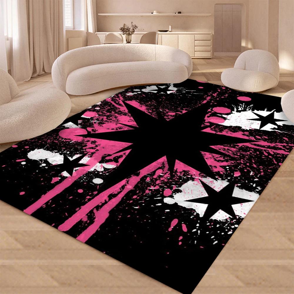 

Neon Light Painting Carpet Rug for Home Living Room Bedroom Sofa Doormat Decor Kids Game Area Rug Floor Mat Gift 60*90cm