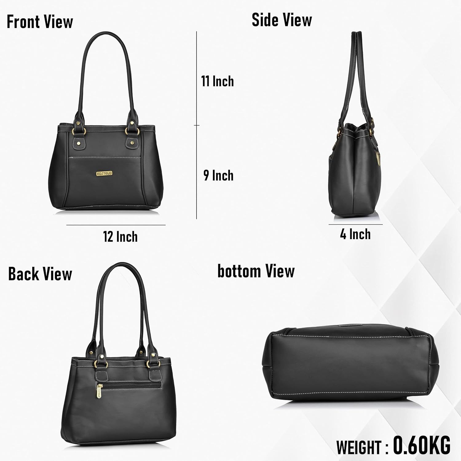 Женская сумка Hynes из искусственной кожи 12 x 9 x 4 in синий — фото 6