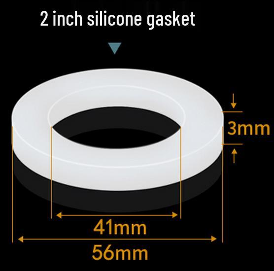 Silicone Gasket for 1-Inch Hose, Faucet, Water Meter, or Shower Head - 4 & 6 Point Sealing Ring.