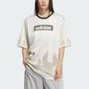 Adidas Originals Hockey Logo Letter Loose Short Sleeve T-Shirt Women Tops KF0145