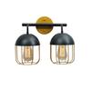 Cage Wall Sconce, Modern Bathroom Wall Light Fixtures 2 Light Bathroom Vanity Light, Fixture for Bathrooms Lights Over Mirror